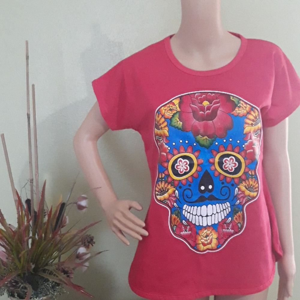 Mexican Blouse with Skull